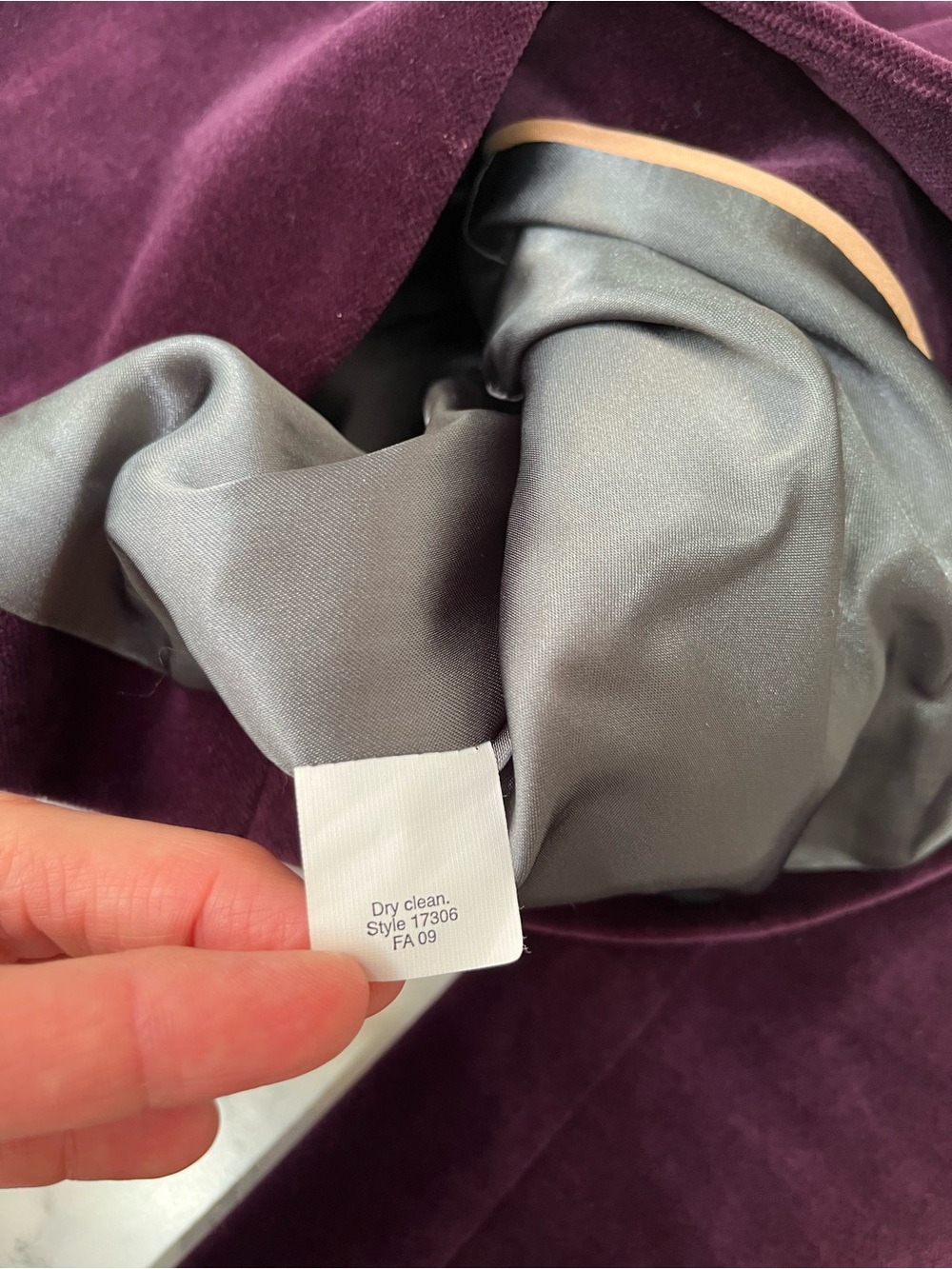 J Crew Purple Jewl Tone Crushed Velvet Pelum hem 2 Button Blazer Dark Romance 8 - Picture 11 of 12
